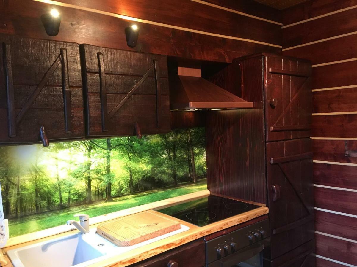 Holzhaus Trollbluemchen Am Wald Und See Neuruppin Exterior foto